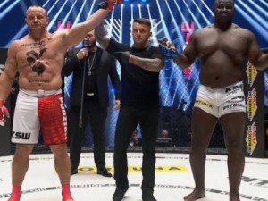 KSW 64: "Homem Mais Forte do Mundo" nocauteia gigante em 18s