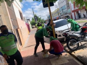Demutran está sinalizando a cidade para segurança no trânsito de Barbalha