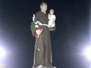 Missa campal no Santuário Santo Antônio na noite deste sábado 7, em homenagem as mães