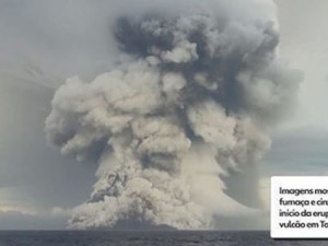 Mais potente que bomba atômica, erupção de vulcão em Tonga pode aquecer temporariamente a Terra, diz Nasa