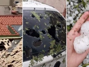 Chuva de granizo destrói casas, afeta aulas e atinge unidades de saúde em Minas