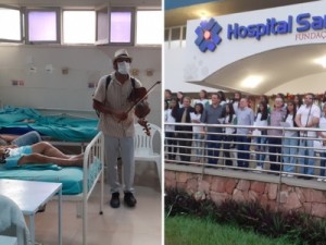 Hospitais Santo Antônio e do Coração de Barbalha celebram Natal com violonista e Coral Infantil