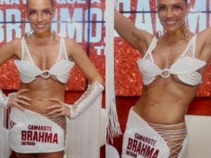 Deborah Secco dispensa lingerie em look para curtir Carnaval de Salvador