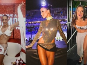 Tchau, calcinha! Famosas ousam nos looks sem lingerie no primeiro dia de Carnaval