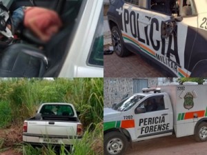 Homem assassinado com tiros na cabeça encontrado dentro da uma Saveiro de Juazeiro do Norte