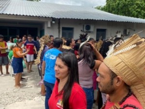 Indígenas e quilombolas ocupam prédio da Secretaria de Educação de Caucaia