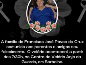 Em Barbalha família Cruz está de luto, morre “Chicão” pai do vereador Epitácio Cruz