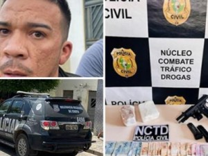 Polícia prende “Cabelim” e mais duas pessoas com drogas, armas e dinheiro, em Jardim