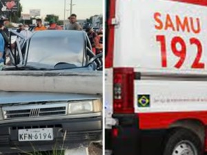 Motorista em alta velocidade derruba poste na Avenida Leão Sampaio, em Barbalha