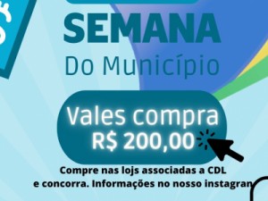 Vale compras R$ 200,00 na campanha CDL de Barbalha e Lojistas