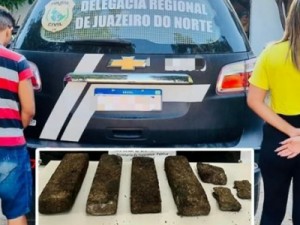 Casal é preso com 3Kg de maconha, em Barbalha