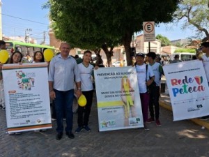 Caminhada de conscientização e prevenção ao suicídio encerra “setembro amarelo” em Barbalha