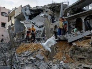 Bombardeios de Israel deixam 340 mil desabrigados e mais de 1,4 mil mortos em Gaza; metade são mulheres e crianças