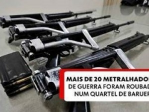 21 metralhadoras furtadas do Exército de SP derrubam aviões, dão 600 tiros por minuto e atingem alvos a 6 km