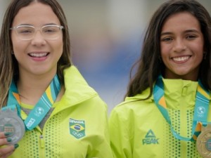 Rayssa Leal fatura 1º ouro do Brasil no Pan de Santiago, Pâmela é prata