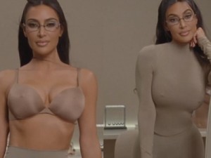 Kim Kardashian causa furor ao lançar sutiã com mamilos: 'Não tem medo do cancelamento'