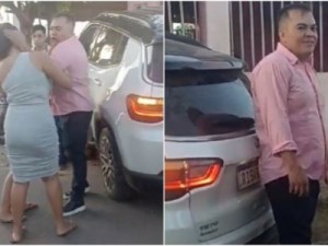 Delegado se envolve em acidente e dá tapa em mulher na frente de policiais no Ceará