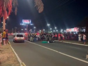 Capitão da PM morre ao colidir moto contra carreta na Av. Herry Wall de Carvalho, em Teresina