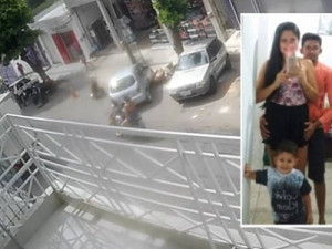 Pai, mãe e filho morrem atropelados por caminhão no Ceará