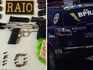 Polícia prende dupla com droga, pistolas e munição, em Brejo Santo