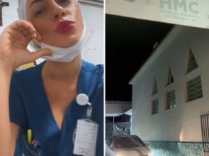 Falsa enfermeira é flagrada de jaleco durante plantão atendendo paciente em hospital público no ES