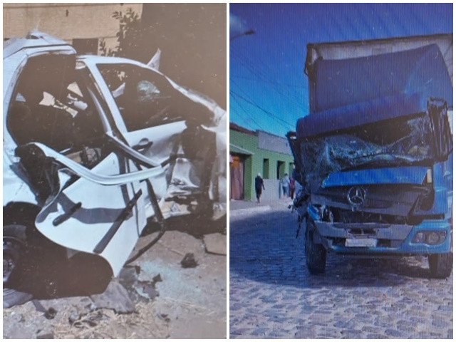 Dom Quintino: grave acidente, caminhão atinge carros, casas e pessoas ficam presas as ferragens