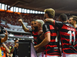 Flamengo vira sobre o Criciúma no Mané Garrincha com pênalti inusitado e gols de Pedro e Gabigol