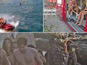 Ventania e ondas arrastam banhistas até as pedras em Copacabana, e bombeiros atendem ao menos 100 pessoas