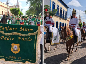 Escolas e Colégios de Barbalha desfilam celebrando 202 anos da Independência do Brasil