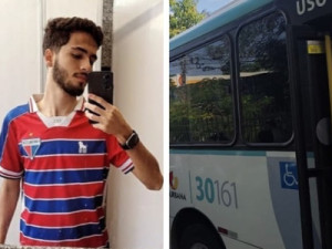 Universitário morre atropelado por ônibus após cair de moto em Fortaleza