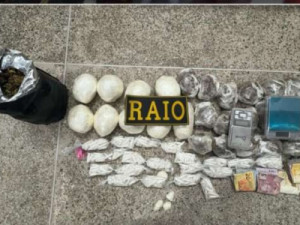 Garupeiro com quase 3kg de drogas é preso pelo CPRAIO no bairro Presidente Vargas