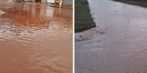 Chuva de 135mm banha Barbalha e canal transborda no centro da cidade