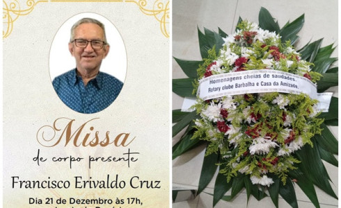 Morre em Barbalha o Cel Erivaldo Cruz deixando grande legado