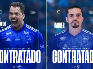 Cruzeiro anuncia contratações de Eduardo, ex-Botafogo, e Fagner, ex-Corinthians