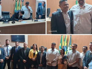 Câmara de Barbalha em sessão ímpar empossa prefeito interino e vice-presidente assume a presidência