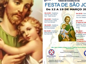 Círculo Operário de Barbalha começa os festejos em honra a São José nesse dia 12