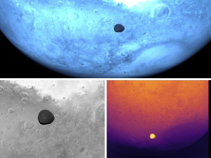 Sonda da ESA faz sobrevoo por lua de Marte e registra imagens inéditas