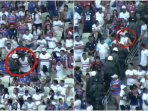 Homem é preso enquanto assistia à partida de futebol após ser reconhecido por câmeras de segurança na Arena Castelão