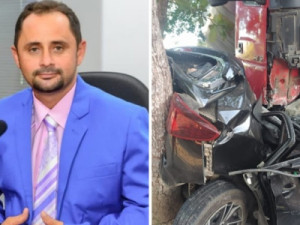 Presidente da Câmara de Jaguaretama e outras 4 pessoas morrem em grave acidente
