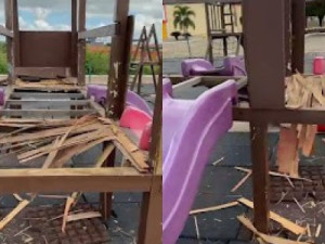 Governo de Altaneira denúncia vandalismo contra praça pública