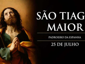 São Tiago, chamado o Maior, era filho de Zebedeu e de Maria Salomé, irmão de São João Evangelista.