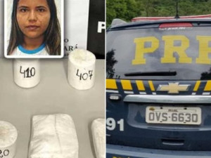 Jovem é presa com 5 kilos de cocaína com destino a Barbalha