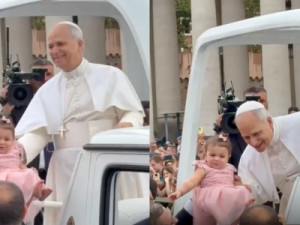 Bebê cearense é escolhida para encontro com Papa Leão XIV no Vaticano