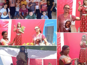 Grupo das Mãos Ensanguentadas de Jesus faz peregrinação para missa do Caldas