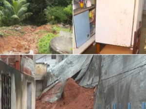 Salvador tem vários estragos po9r chuvas há mais de 24 horas