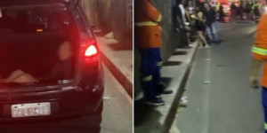 Amigos param em blitz, e agentes encontram colega desacordado em porta-malas de carro em Fortaleza