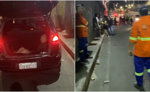 Amigos param em blitz, e agentes encontram colega desacordado em porta-malas de carro em Fortaleza