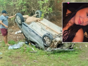 Jovem morre e outros quatro ficam feridos após carro cair de ponte de 12 metros de altura no Ceará