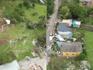 Tornado na Serra do RS foi o 2º em 15 dias e causou ventos de 100 km/h com estragos