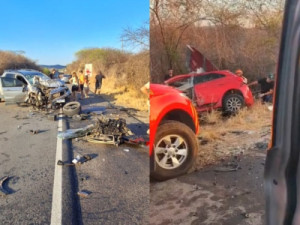 Acidente com três carros deixa três mulheres da mesma família mortas em estrada no Ceará